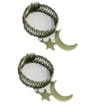 anneau rideau métal étoile lune vintage boho chic bronze opacité decoration chambre salon