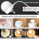 ampoule led rechargeable e27 couleurs blanc moderne télécommande tactile chambre réglable 5v usb