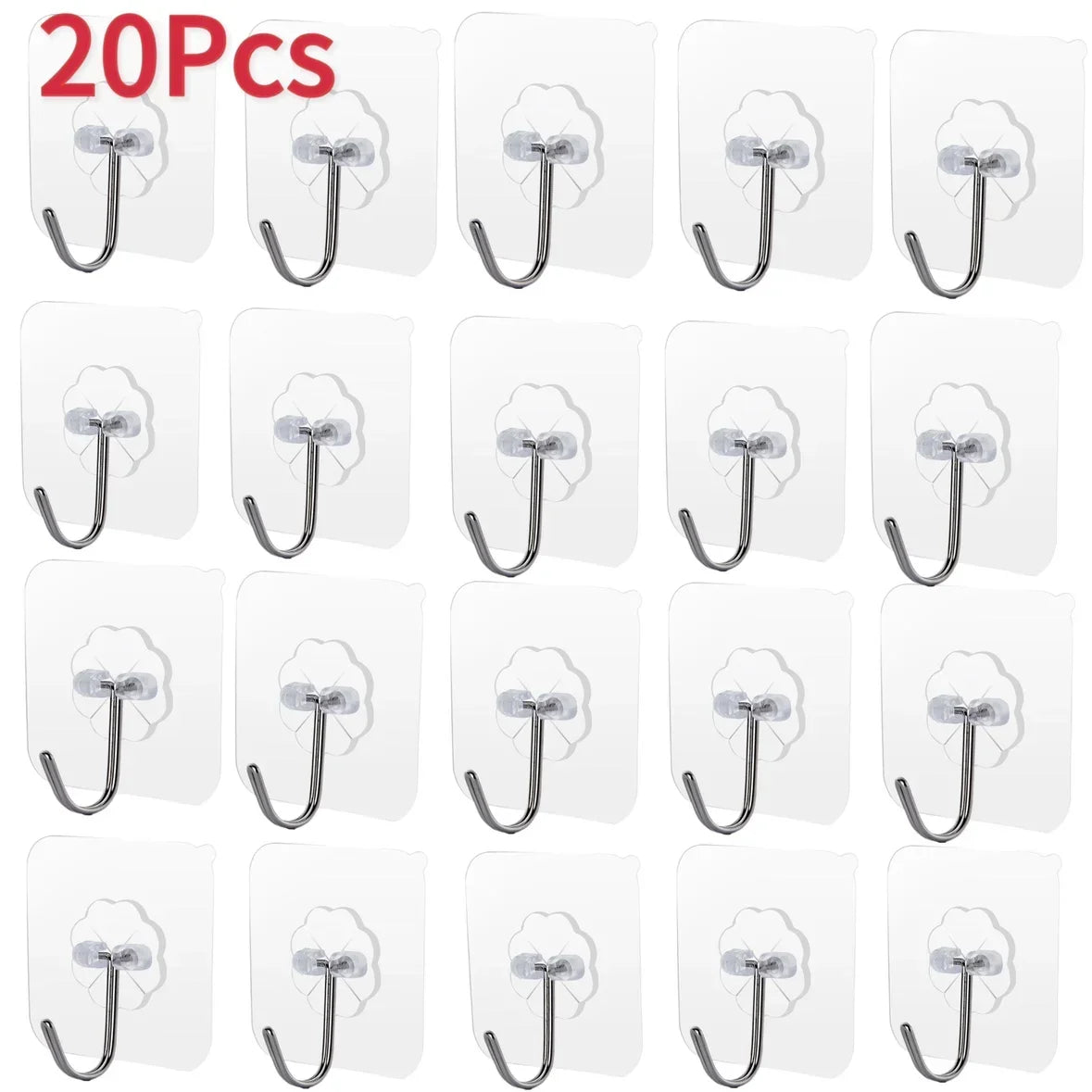 porte sacs porte couverts adhésifs transparents moderne froissé marbre mur carrelage verre métal 10pcs