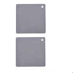 tapis protection cuisine silicone rouge gris moderne texture hexagonale imperméable anti brûlure