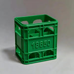 boîtes rangement piles rouge vert jaune blanc modernes pratiques 18650 aaa 9v