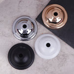 boucles d'oreilles or argent noir blanc classiques rondes lisses opaques set