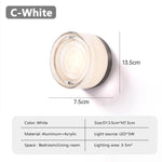 lampe murale moderne vert blanc jaune doré rayures verticales adhésive éclairage quotidien chambre salon
