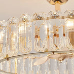 lustre moderne doré cristal élégant lumière multiple chambre salle manger
