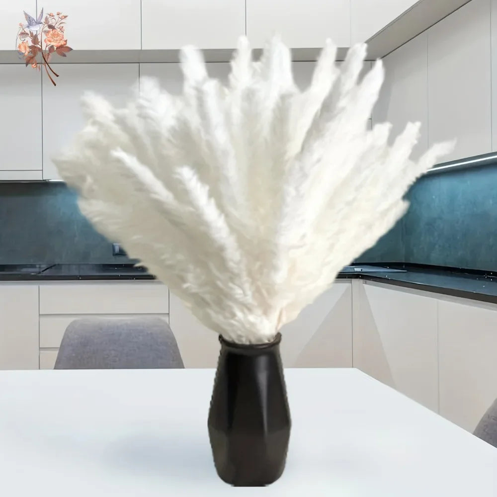 décoration boho bouquet plumes blanches douces intérieur anniversaire mariage