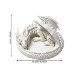 plateau rangement dragon écailleux noir blanc réutilisable support bijoux accessoires fantaisie decoratif