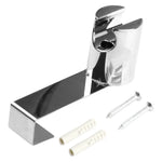 support barre douche argenté surface lisse moderne fixation murale vis chevilles