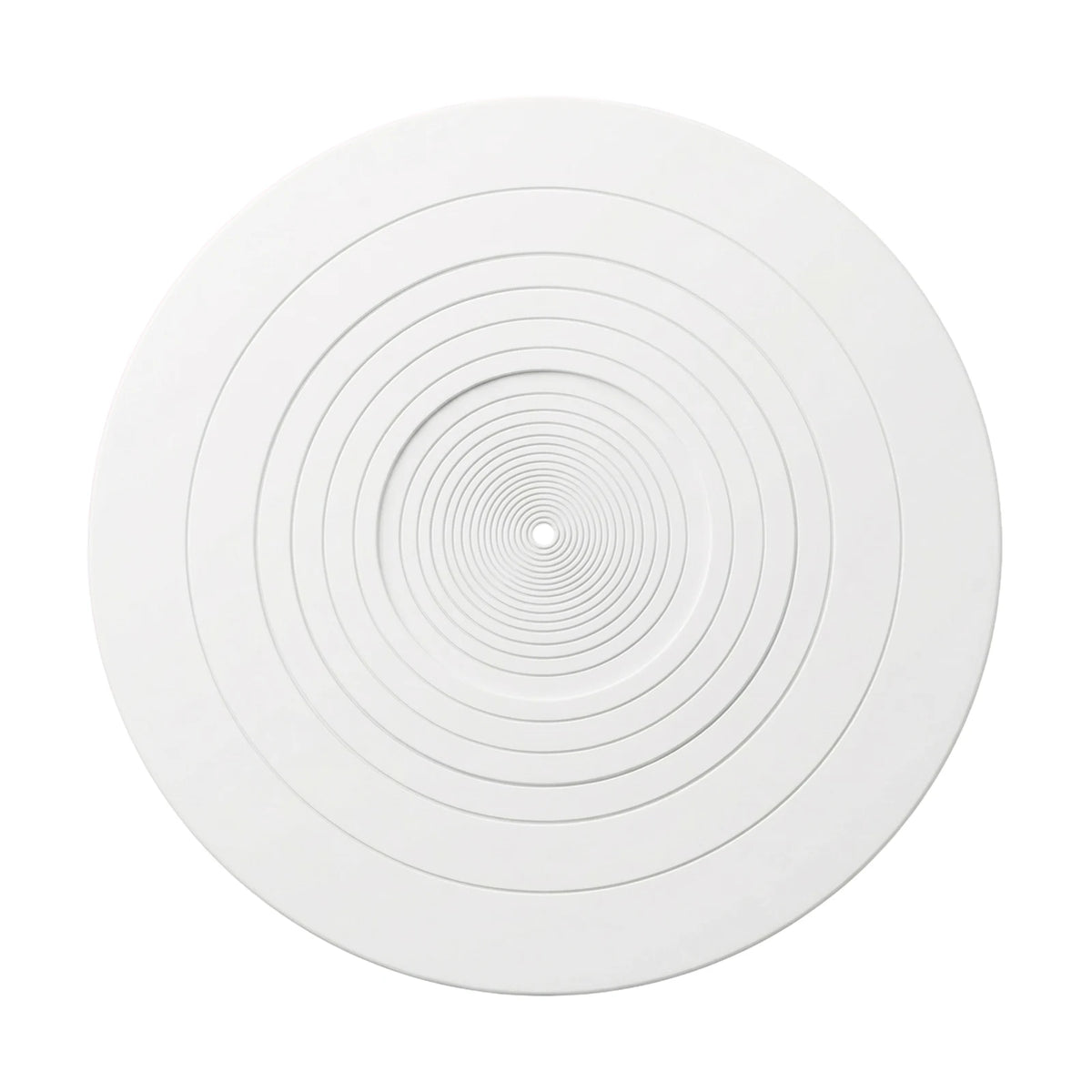 tapis antidérapant silicone protection disque vinyle plateau turntable diamètre 31cm blanc noir