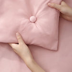 boutons lit antidérapants plastique moderne rose gris bleu blanc adhésifs sécurisés housse couette