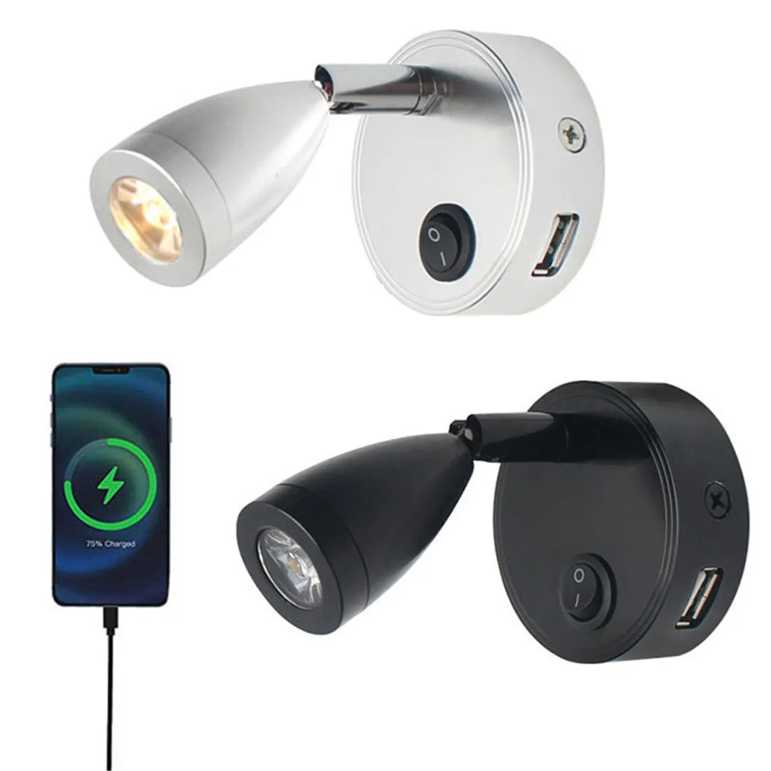 lampe table led port usb moderne adhésif 3000k 4000k 6000k chambre cuisine salon