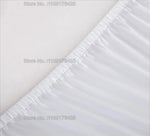 nappe table imperméable polyester blanc diamètre 120cm moderne adhésive ajustée intérieur extérieur