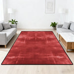 Tapis rectangle moderne gris clair dans un intérieur scandinave