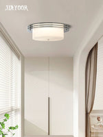 lampe moderne blanc chrome verre opaque 30cm 40cm LED 3000K 4500K 6000K(touches)