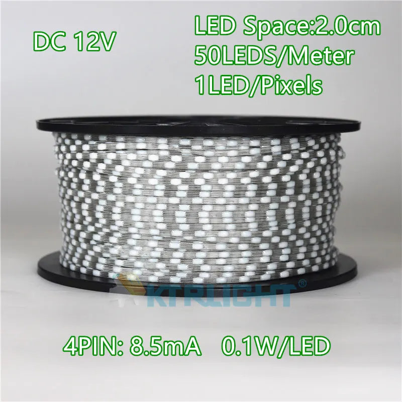 ruban led transparent modernes adhésif 12v rgb 100m 50m 30m 20m 10m certifié ul