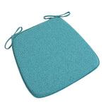 coussin chaise mousse mémoire forme carrée toile lin moderne ruban fixation coloris variés