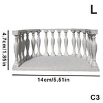 balustrade miniature noire cuivre classique décoration collection arrangement scène DIY