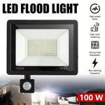projecteur led noir moderne ip66 capteur mouvement clips 100w 50w 30w 20w 10w