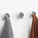 porte serviettes auto adhésifs moderne argenté gris croix dorée salle bain utilisation multiple respectueux