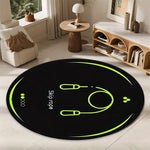 tapis rond antidérapant moderne graphique couleurs vives motifs géométriques chambre salon enfants