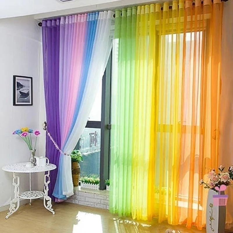 rideaux transparents modernes couleur violet blanc fenetre voilage decoratif textiles maison