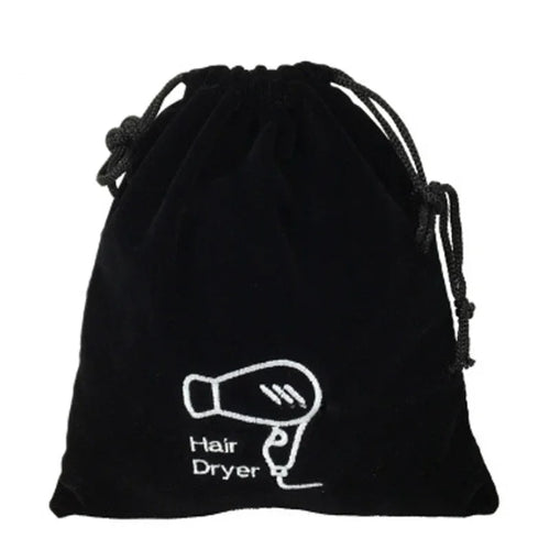 sac cordon velours noir simple sac rangement cosmétiques sèche cheveux toile organiser affaires sport