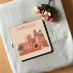 aimants décoratifs multicolores illustrations urbaines artistiques aimants réfrigérateur festive decoration marocaine
