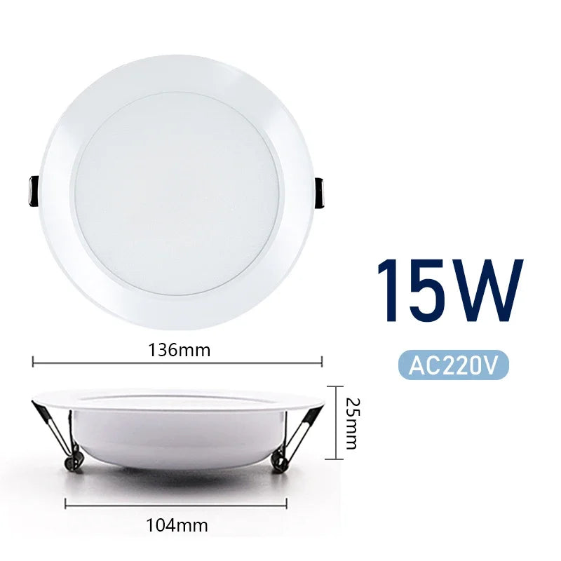 lampe led encastrable blanc moderne clips chambre salon cuisine