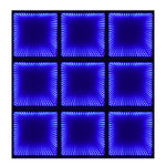 sol led danse noir multicolore grille carrés moderne câbles alimentation disco party