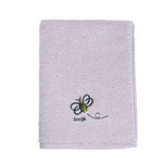 serviette coton bébé rapide douce broderie animaux blanc rose gris bleu noël