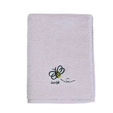 serviette coton bébé rapide douce broderie animaux blanc rose gris bleu noël