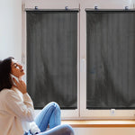rideaux enrouleurs sans perçage store noir maille fine opaque fenêtre moderne ventouse