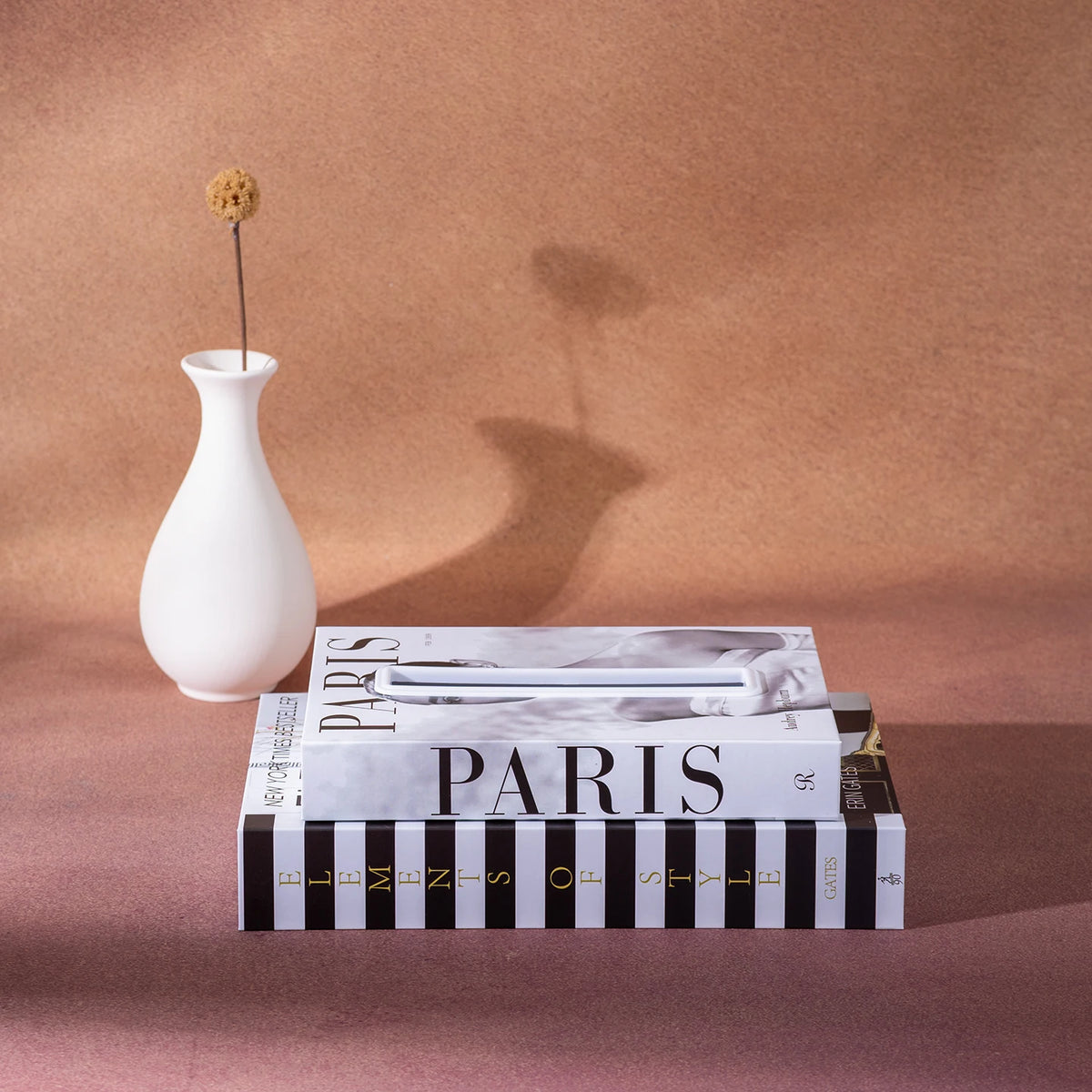 boîte mouchoirs moderne tissu amovible imprimé york paris london noir blanc minimaliste tendance decoration