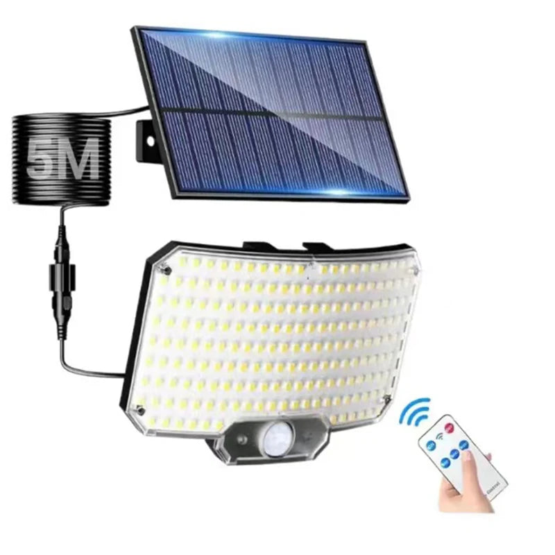 lampes solaires led exterieures detecteur mouvement ip65 moderne noires jaunes
