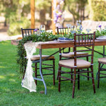 chemins table dentelle brodée mariage blanc rustique motifs floraux 10 pièces transparents
