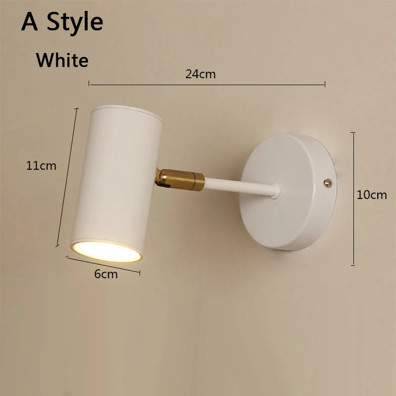applique murale moderne or noir éclairage led chambre salle manger étude entrée minimaliste