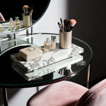 plateau marbre blanc moderne boîte bijoux flacon parfum porte savon