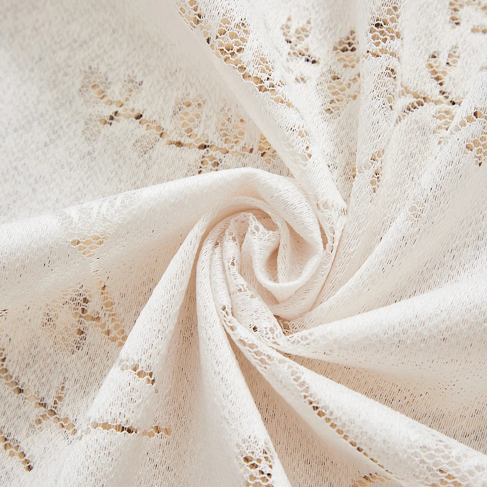 rideaux floral translucides decoration intérieure vintage tringle rideaux blanc cassé chambre moderne