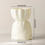 vase blanc moderne minimaliste plastique souple décoration intérieur arrondi chambre salon
