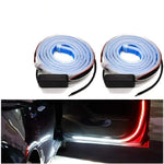 bande lumineuse voiture adhésive blanc bleu led continue moderne facile