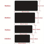tapis souris jeu caoutchouc antidérapant noir texture douce microfibre moderne adhésif 90x40cm 80x40cm 70x30cm
