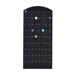 porte boucles d'oreilles moderne velours noir blanc grille perforations pieds boucles d'oreilles.storage organizer
