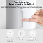 lampe chevet intelligente led blanc moderne minimaliste 400 lumens bluetooth wifi commandes tactiles