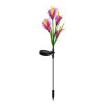 bouquet tulipes artificielles fleurs rouge rose jaune clips solaires extérieur moderne