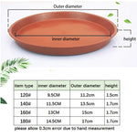assiettes rondes plastique blanc rougebrun modernes plateformes plante concentriques 120 140 160 180