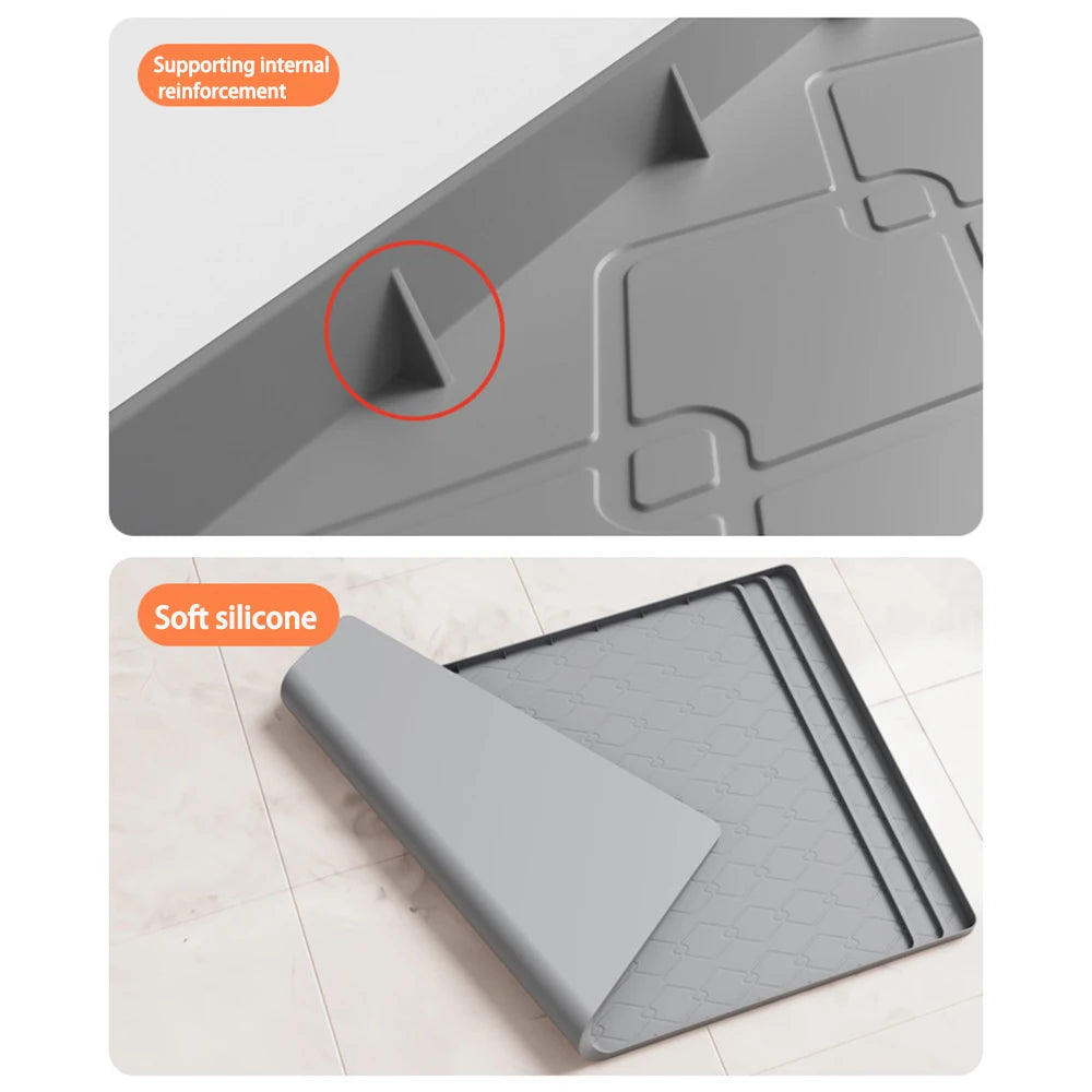 tapis imperméable sous évier tapis sol cuisine salle bain récupération eau moderne utilitaire