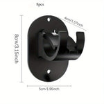 supports adhésifs rideaux noir blanc modernes fixations murales pvc utilisation multiple