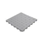 tapis sol gris texture diamant antidérapant interlocking loops industriel 50 pièces