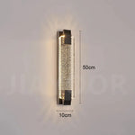 lampe murale moderne or cristal led élégante éclairage ambiance chambre salon