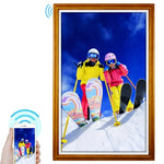 Cadre photo numérique blanc design mural