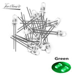 ampoules led 5mm violet jaune vert blanc rouge rose bleu transparentes standard 1000pcs